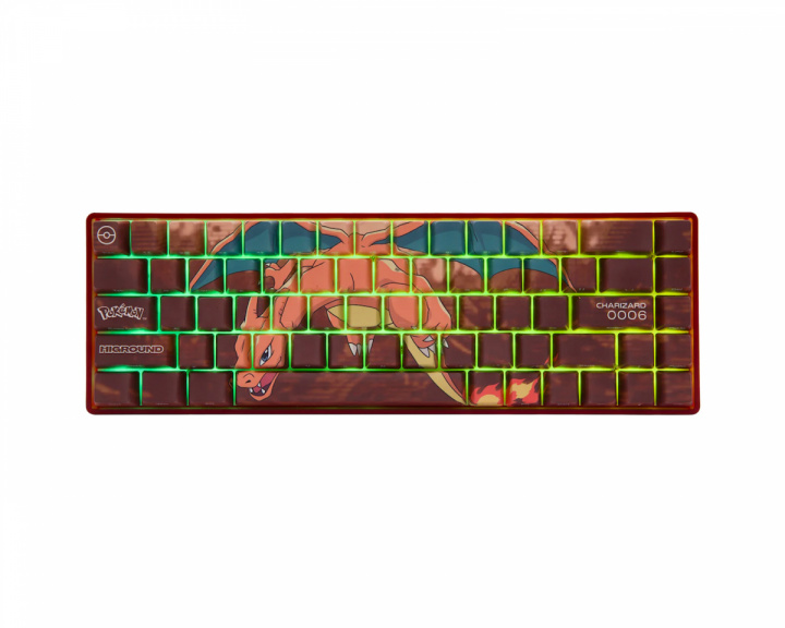 Higround Pokémon Base 65 Hotswap Gaming Keyboard - ANSI - Charizard [White Flame]