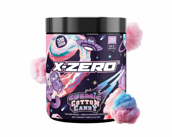 X-Gamer X-Zero Cosmic Cotton Candy - 100 Servings