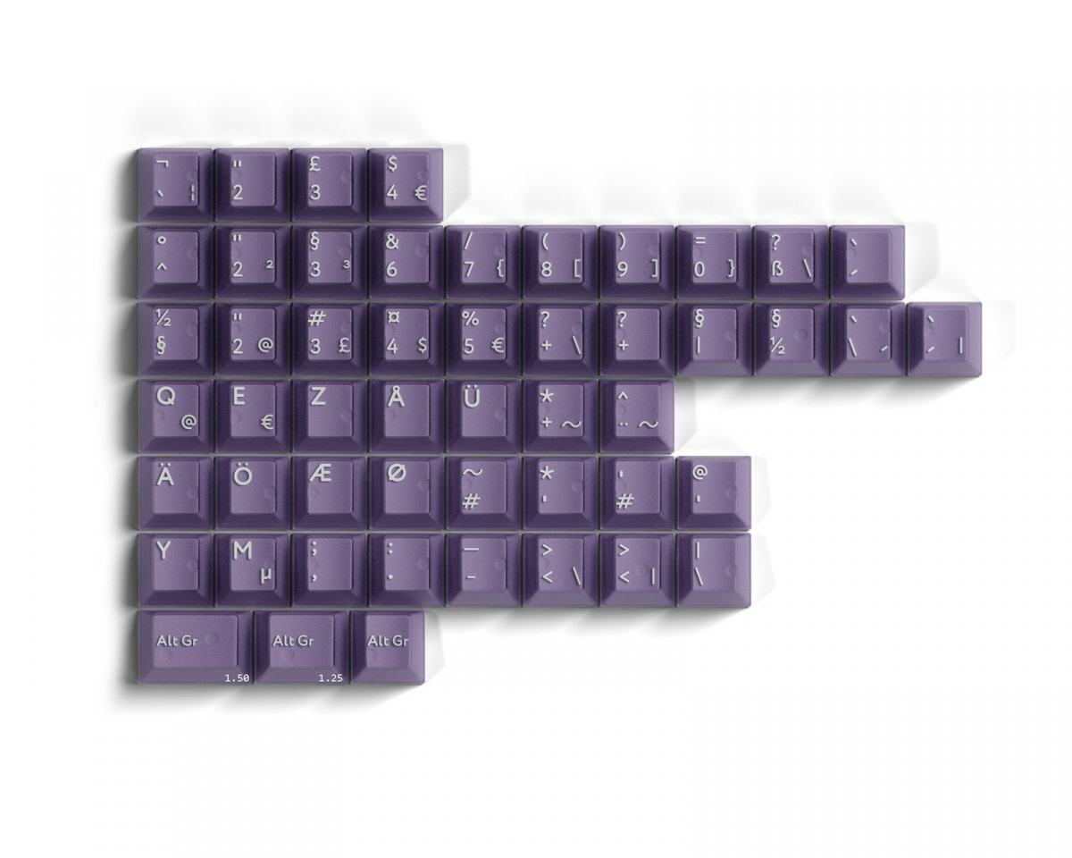 KBDfans PBTfans Atomic Purple - International Kit - us.MaxGaming.com