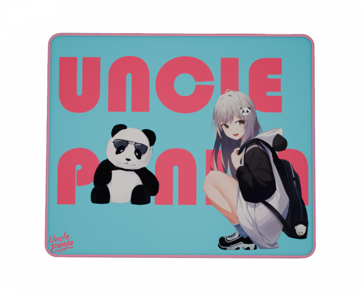 Uncle Panda Candy Girl Mousepad - Blue/Pink