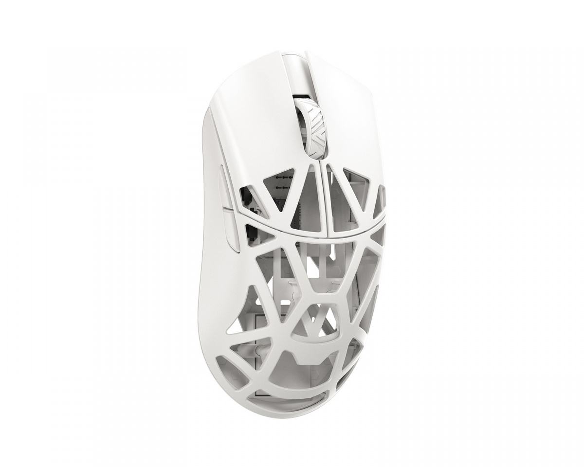 WLMouse Beast X Pro - Milky White [Omron Opticals] - Solid Sides