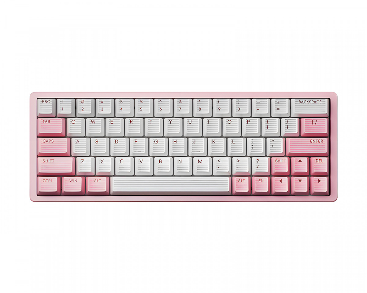 Scyrox Xpunk 63 Magnetic 60% Gaming Keyboard - Pink/White - us