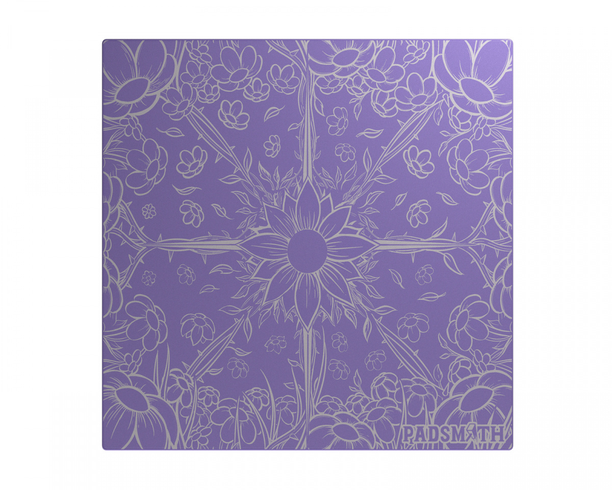 PADSMITH マウスパッド パープル アートデザイン Padsmith Rosa Lavender Glass Mousepad - SQ - Balanced V2 - us