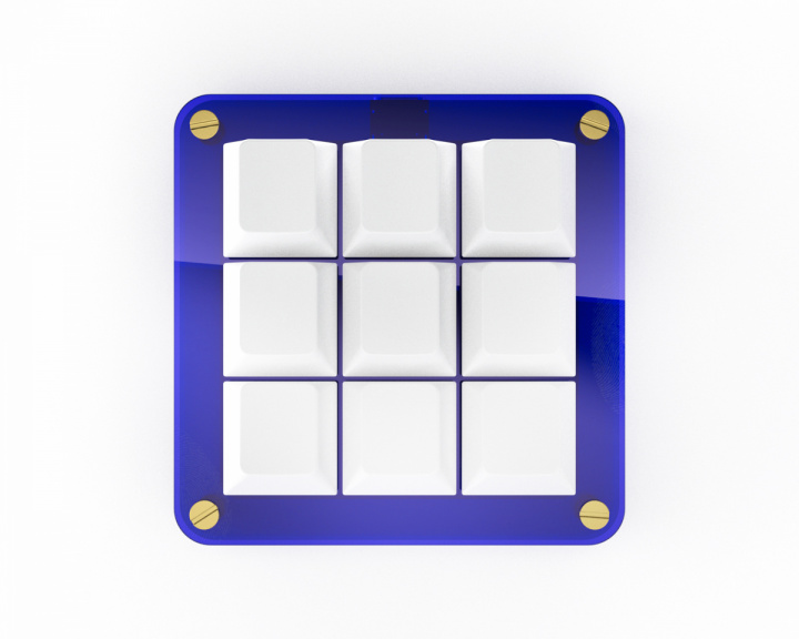 MaxCustom 9-Key MacroPad - Blue