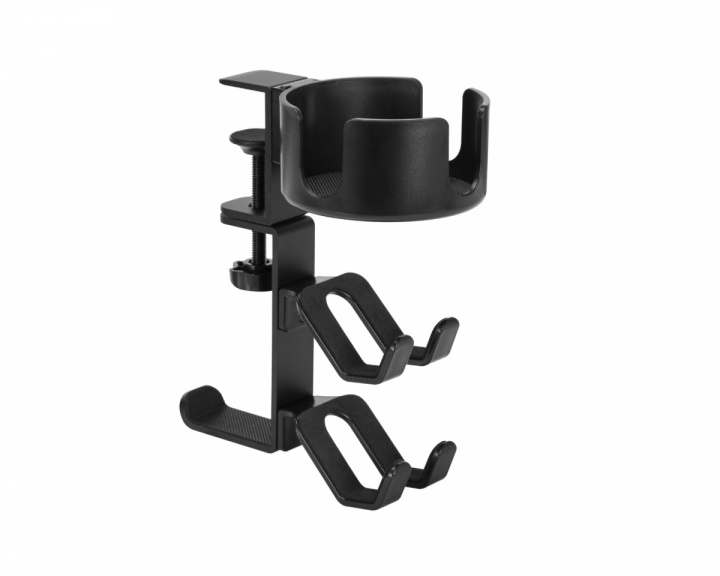 MaxMount Holder for Drinks, Headphones and Controllers - Black