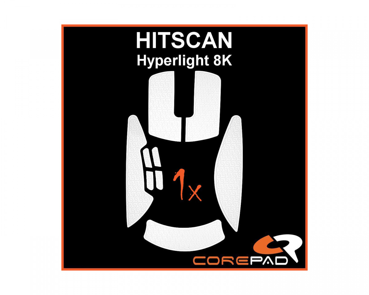 Corepad Soft Grips for HITSCAN Hyperlight 8K - White - us