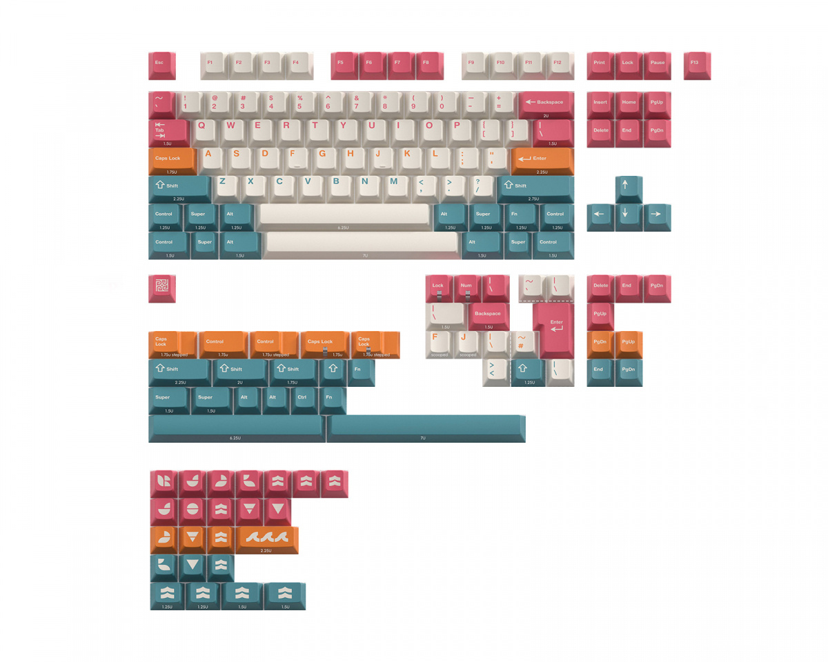 KBDfans PBTfans Salt Lakes - Base kit - us.MaxGaming.com