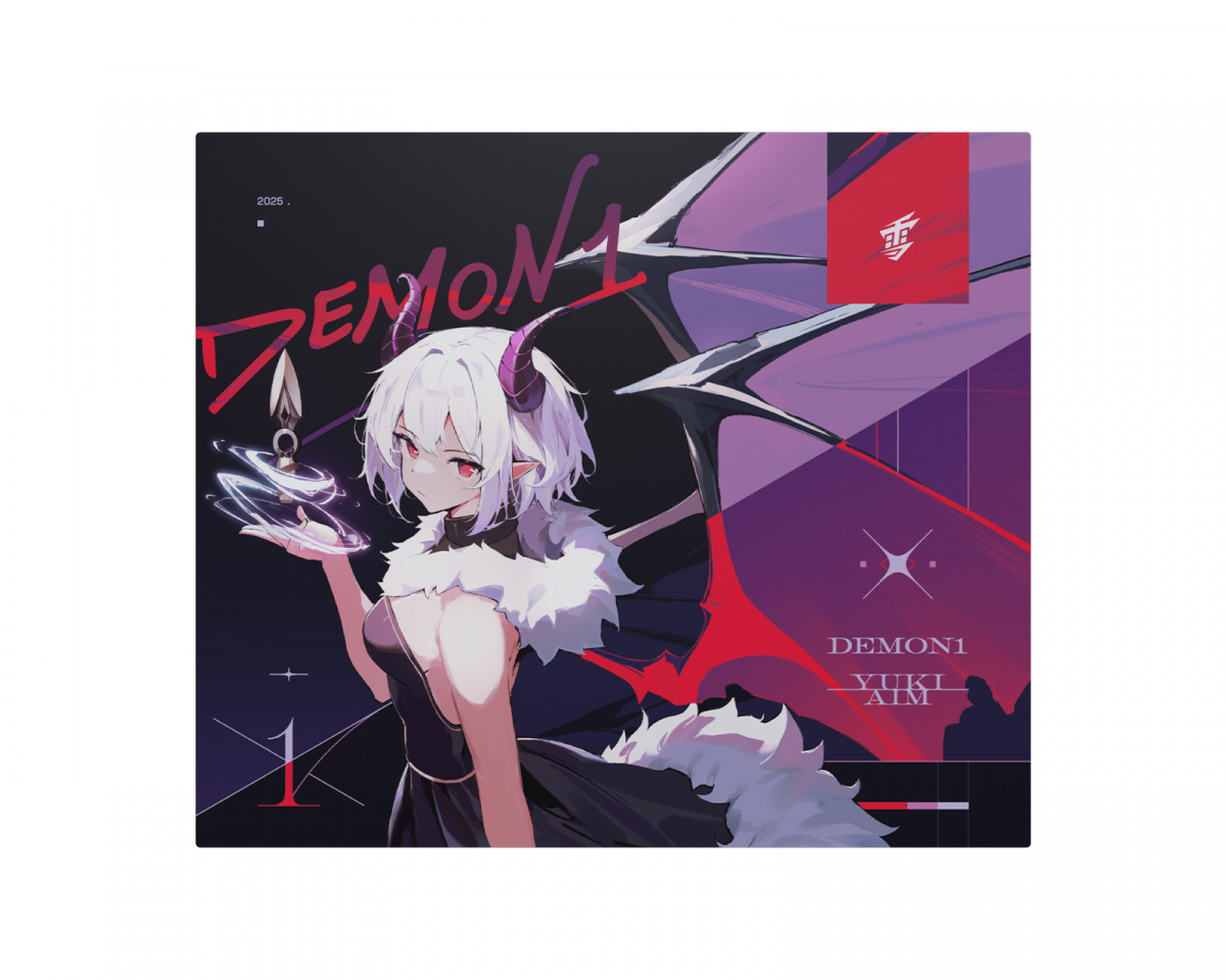Yuki Aim x Demon1 Glass Pad - Limited Edition - us.MaxGaming.com