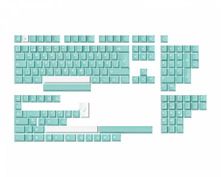  MxG x Milkyway Keycap set (ISO) - Turquoise