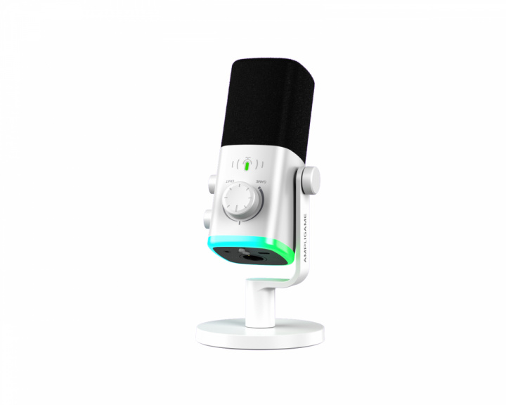 Fifine AmpliGame AM9 USB/XLR Microphone - White