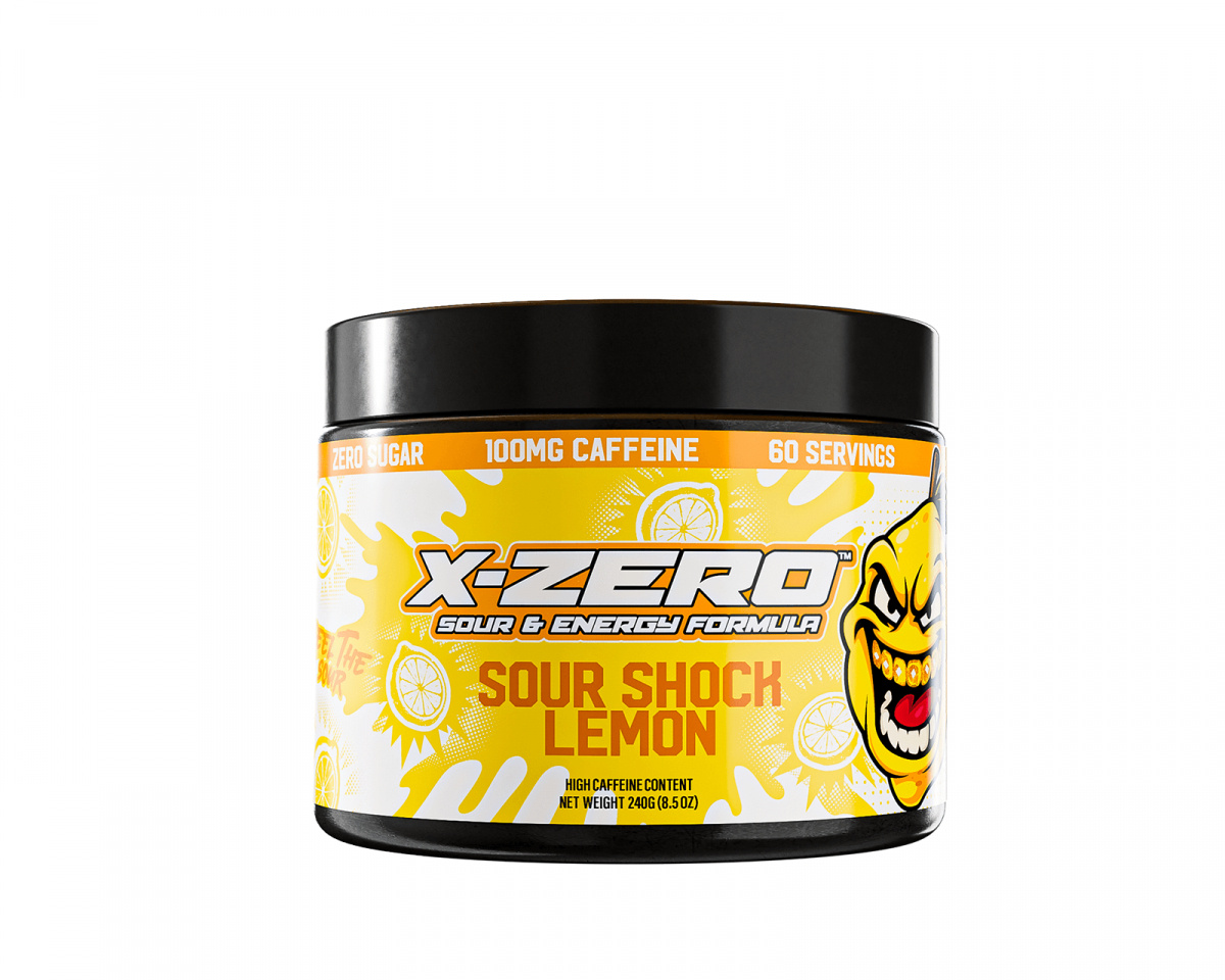 X-Gamer X-Zero Sour Shock Lemon - 60 Servings - us.MaxGaming.com