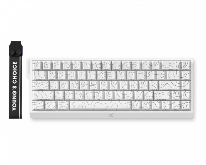  Ace 68 Hall Effect Magnetic Switch Gaming Keyboard - Ultra Esports - White