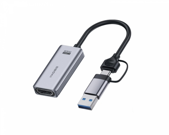  HDMI to USB/USB-C 1080p HD 60fps Live Video Capture Card