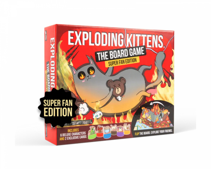- Exploding Kittens: The Board Game - Super Fan Edition (English)