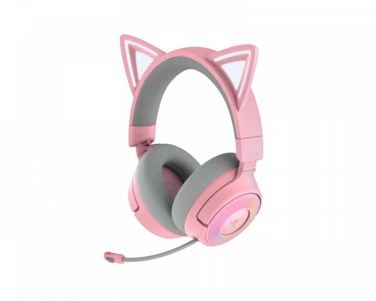 Razer Kraken Kitty V3 PRO Wireless Gaming Headset - Quartz - us