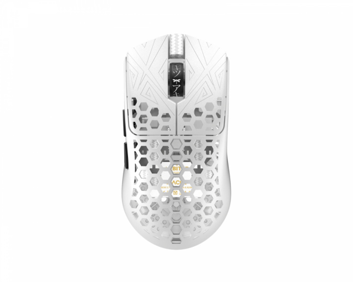  AKITSU Medium Carbon Fiber 8K Wireless Gaming Mouse - White