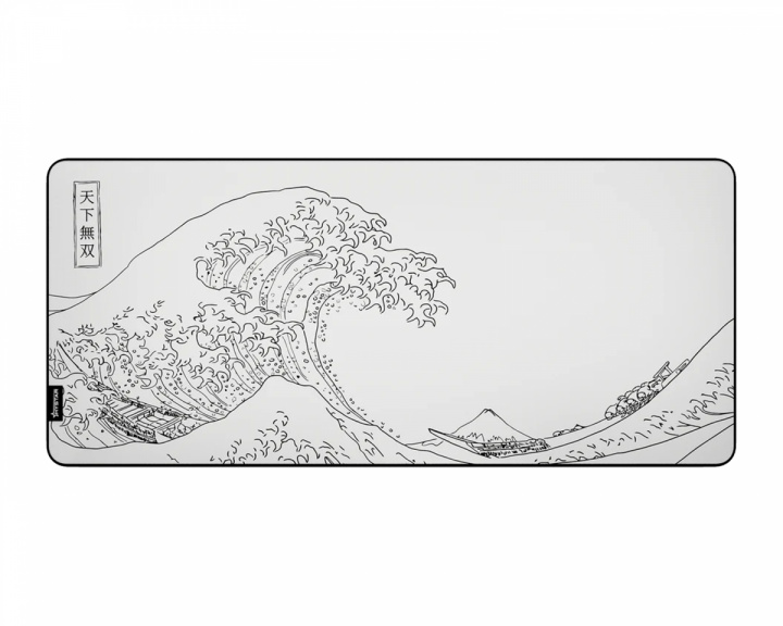 Hystar The Great Wave XXL Mousepad - White