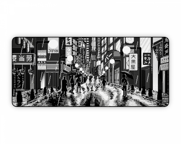 Hystar Retro Tokyo Black & White XXXL Mousepad