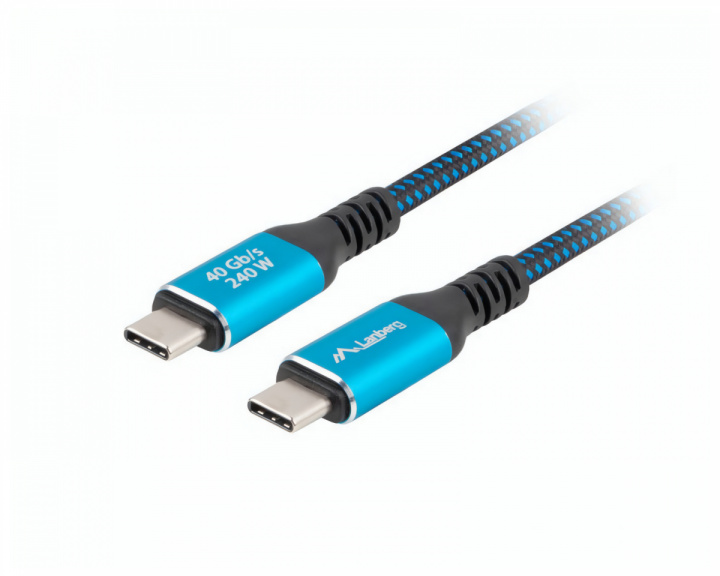 Lanberg USB-C 4.0 to USB-C Cable 240W 8K 60HZ - 0.5 Meter