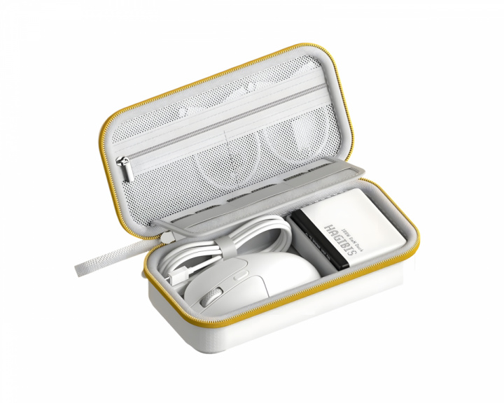 Hagibis Portable Electronic Organizer Bag – White