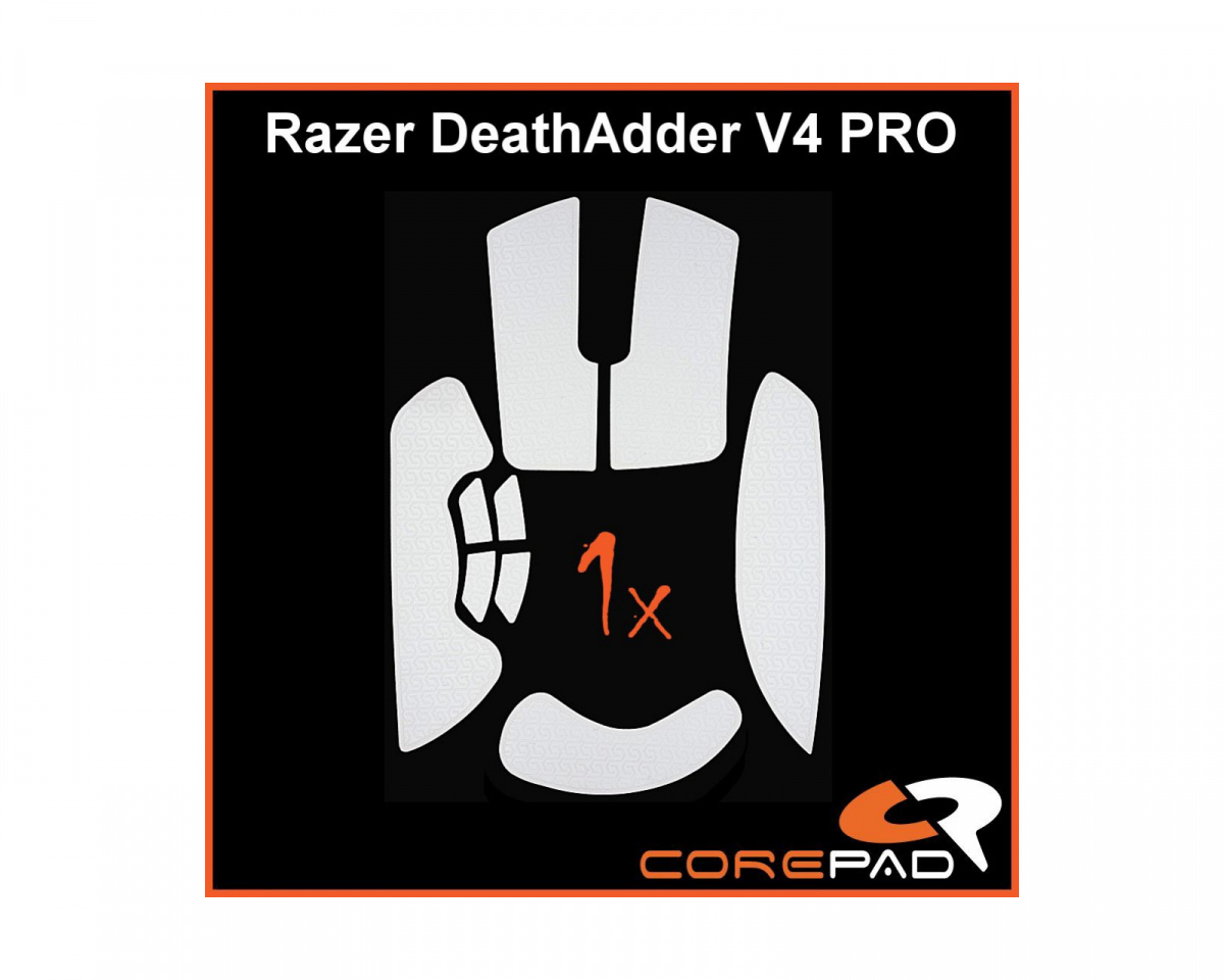 Corepad Soft Grips for Razer DeathAdder V4 PRO - White - us
