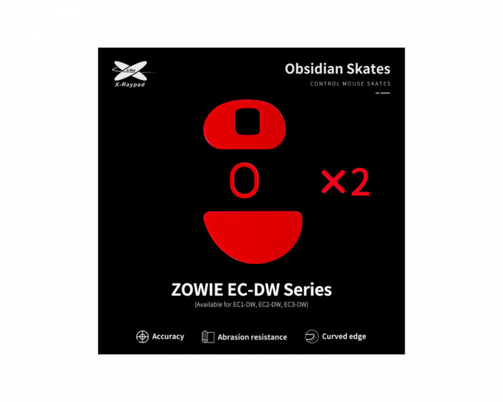 X-raypad Obsidian Skates for Zowie EC-DW Series
