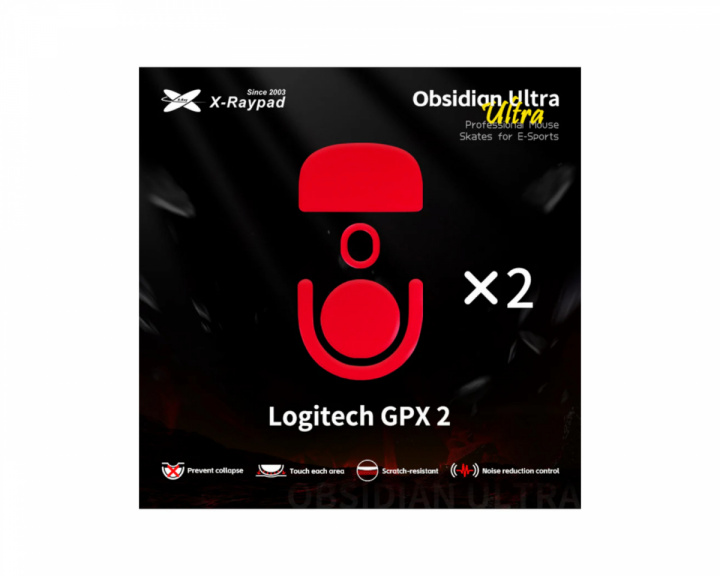 X-raypad Obsidian Ultra Skates for Logitech GPX2