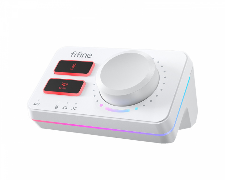  AmpliGame SC9 Audio Mixer - White