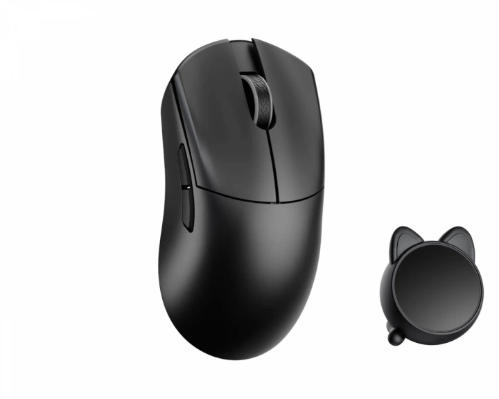  Huan Stainless Magnesium Alloy Wireless Gaming Mouse - Black