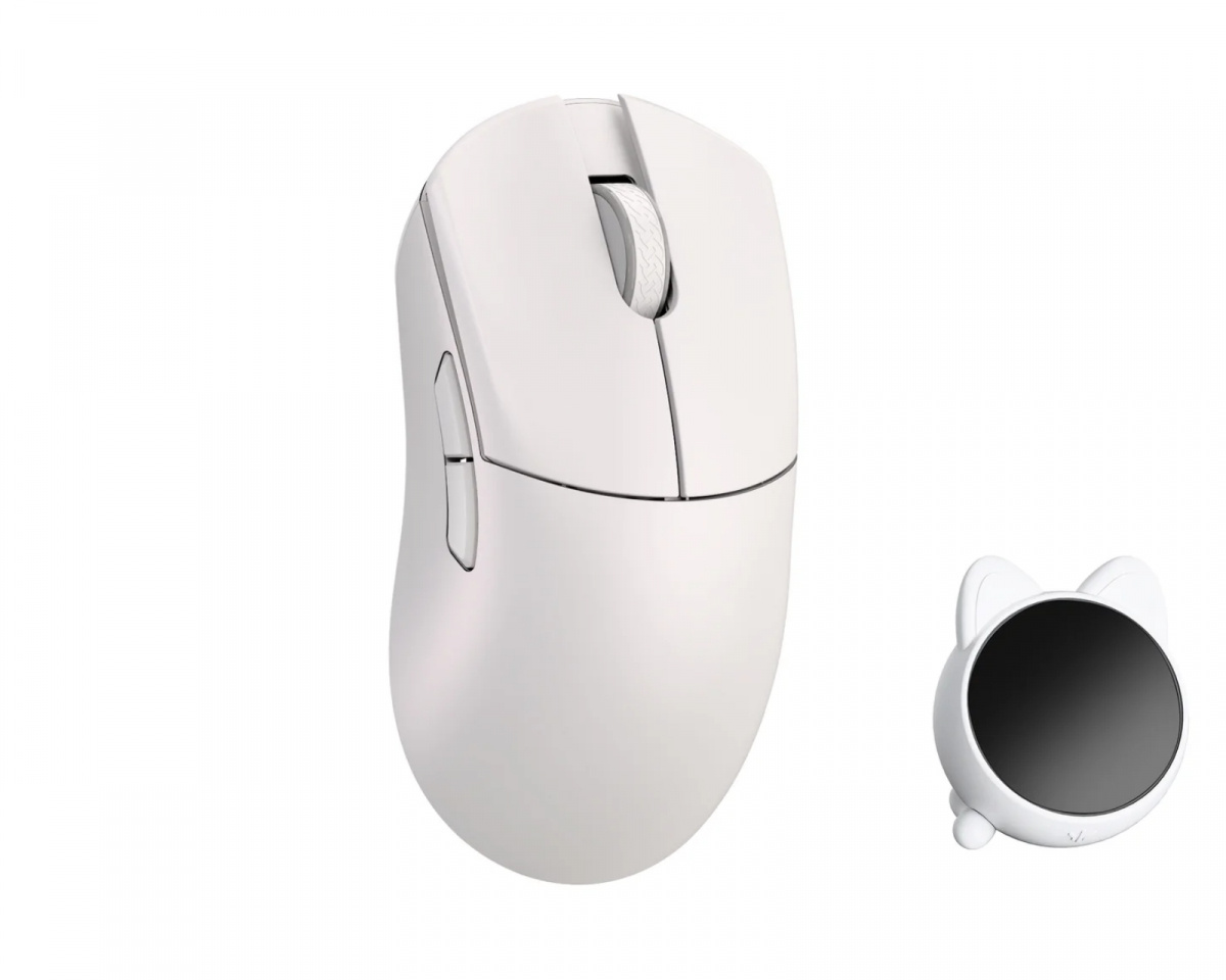マウス・トラックボール WLMOUSE Huan White WLMouse Huan Stainless Magnesium Alloy Wireless Gaming Mouse