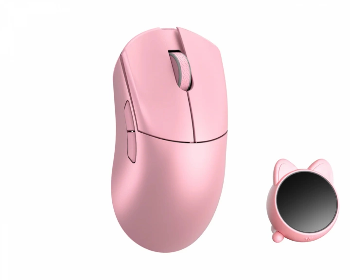  Huan Stainless Magnesium Alloy Wireless Gaming Mouse - Pink