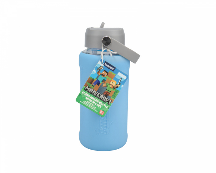  Minecraft Glass Water Bottle with Sleeve