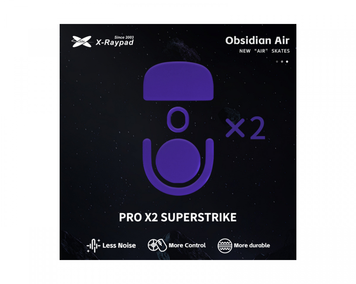 X-raypad Obsidian Air Mouse Skates for Logitech G PRO X Superlight