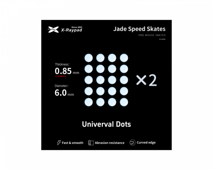  Jade Mouse Skates - Universal Dots D6.0mm