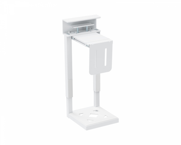  Adjustable Desk Clamp Computer Holder - White