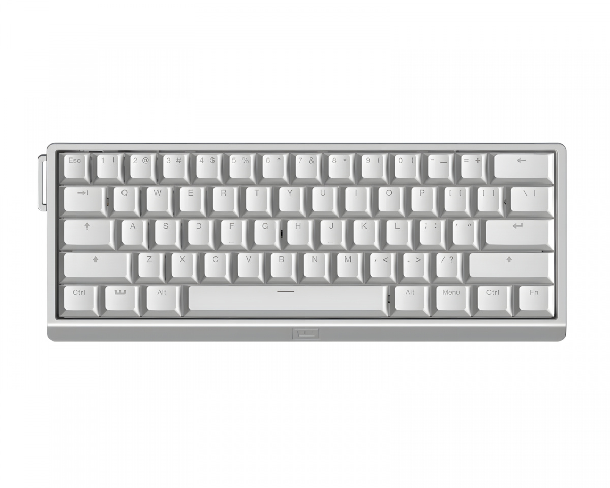 Wooting 60HE V2 Keyboard - ANSI Non Split Spacebar - Silver