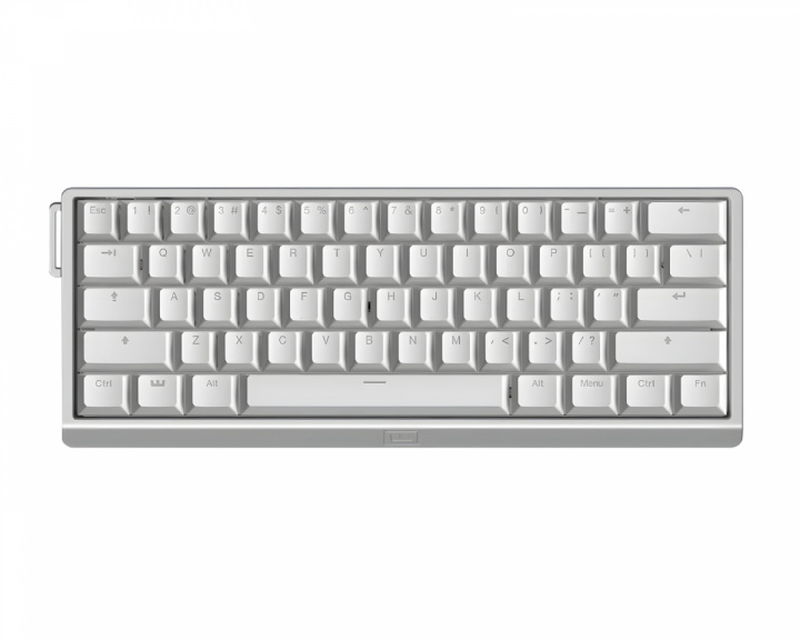  60HE V2 Keyboard - ANSI Non Split Spacebar - Silver Aluminum