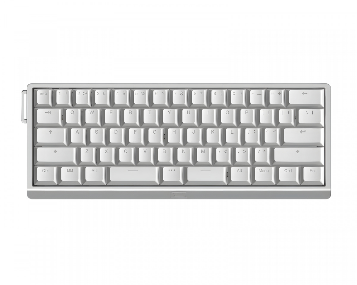 Wooting 60HE V2 Keyboard - ANSI Split Spacebar - Silver Aluminum
