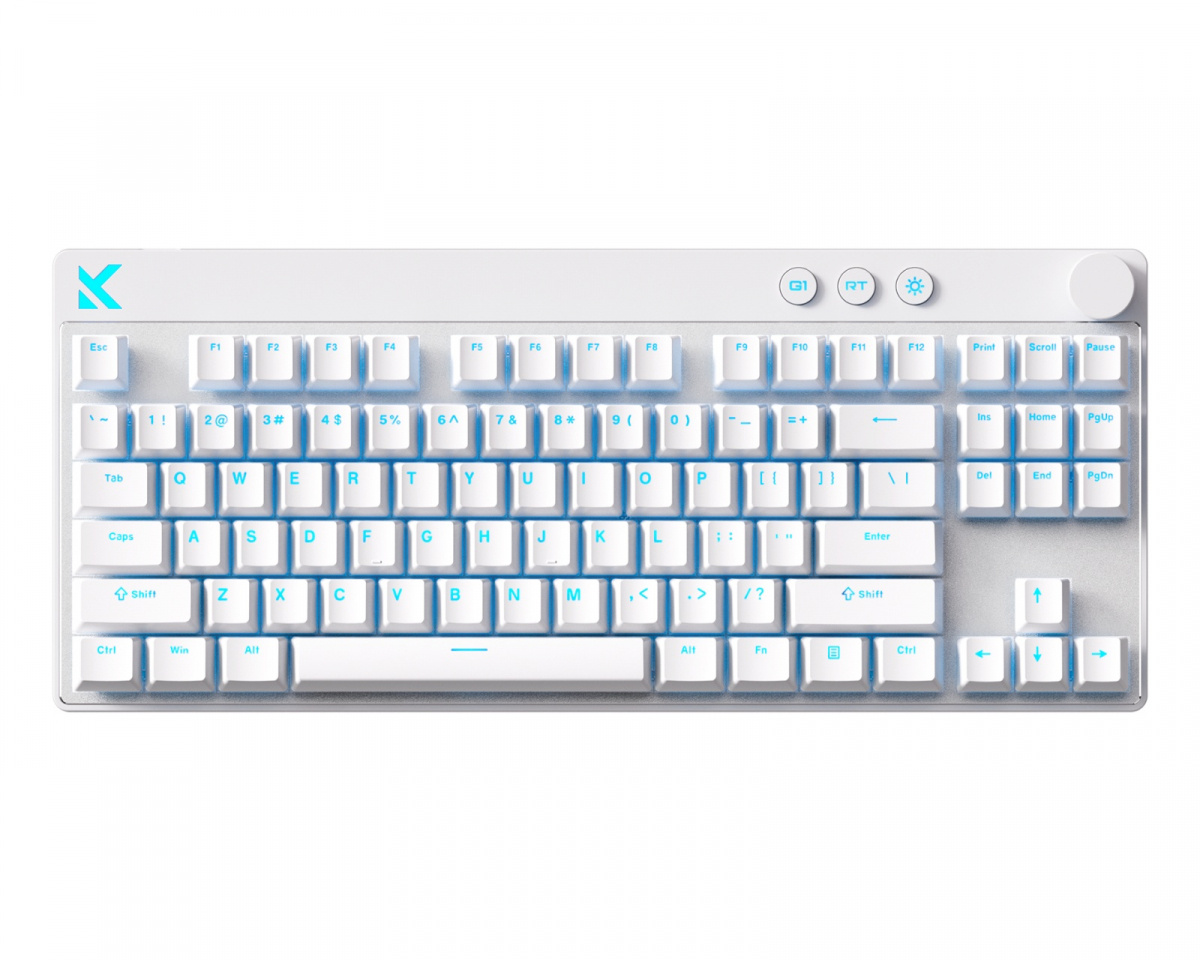 MCHOSE Mix 87 Hall Effect Magnetic Gaming Keyboard ANSI - White