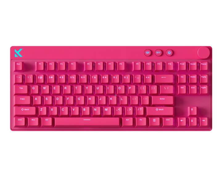  Mix 87 Hall Effect Magnetic Gaming Keyboard ANSI - Rose Red