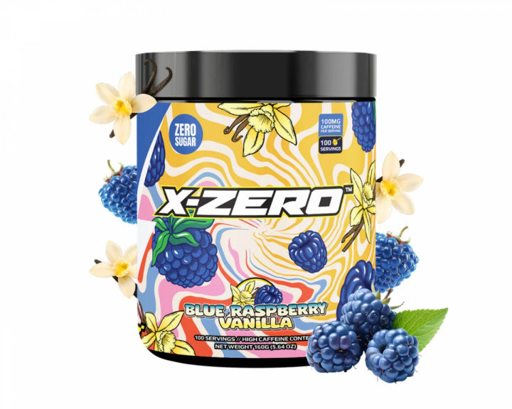 X-Gamer X-Zero Blue Raspberry Vanilla - 100 Servings
