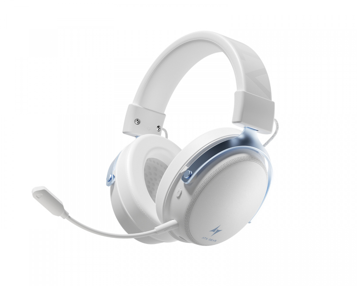 ATK GEAR N9 ULTRA ゲーミングヘッドセット ATK N9 Ultra Wireless Gaming Headset - White/Blue - us.MaxGaming.com