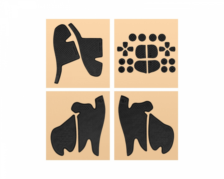  Controller Grip Tape for PS5 DualSense Edge Controller - Ultra Version - Black