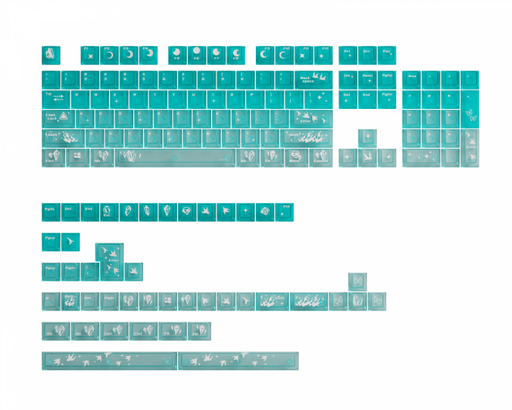  Gem Series - Phosphophyllite Keycap Set