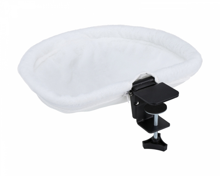  Foldable Table-Mounted Cat Bed - White