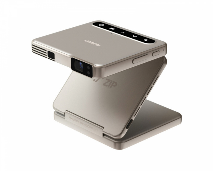  ZIP Tri-Fold Portable Mini Projector - Gold