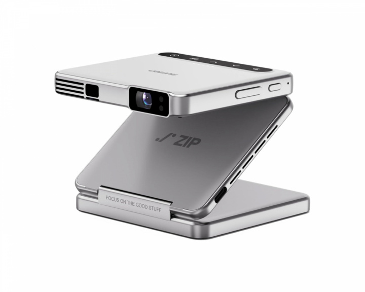 ZIP Tri-Fold Portable Mini Projector - Silver