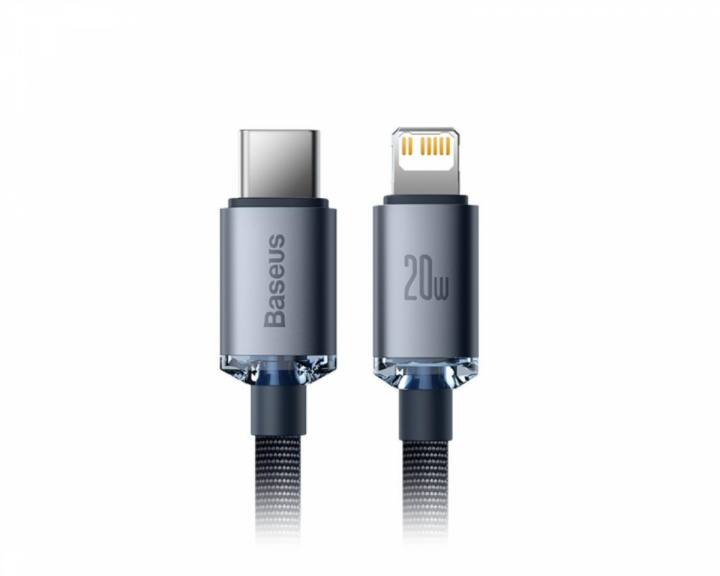  Crystal Shine USB-C to Lightning Cable, 20W, PD, 2m