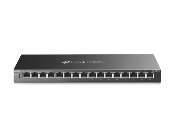  TL-SG116P 16-Port Gigabit Desktop Switch med 16-Port PoE+
