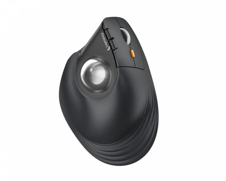  EM05 NL Vertical Wireless Trackball Mouse - Black/Gray